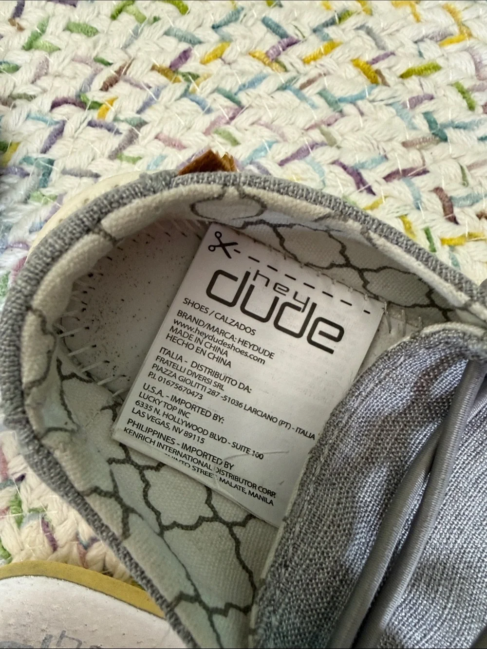 Hey Dude Kids Gray Slip-On Baby/Toddler Shoes